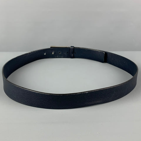 GUCCI Size 38 Navy Leather Belt