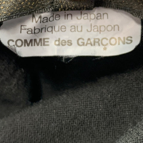 COMME des GARCONS HOMME PLUS Size S Black Grey Applique Jersey Pullover