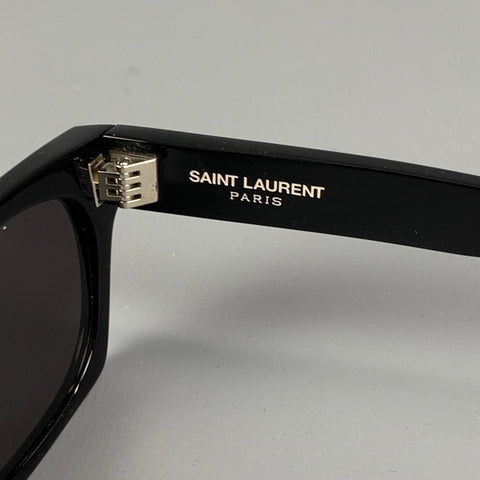 SAINT LAURENT Black Acetate Sunglasses
