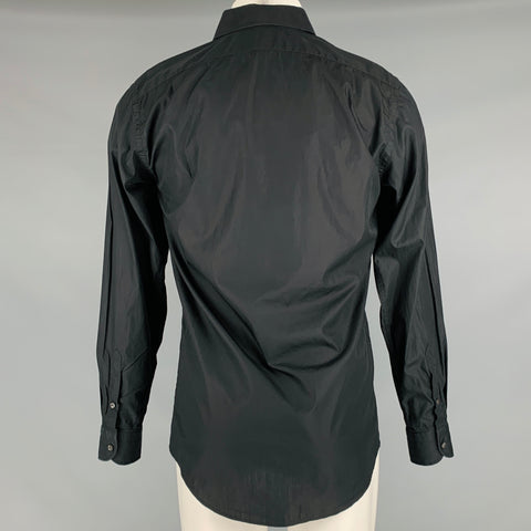 RALPH LAUREN Size S Black Cotton Button Up Long Sleeve Shirt