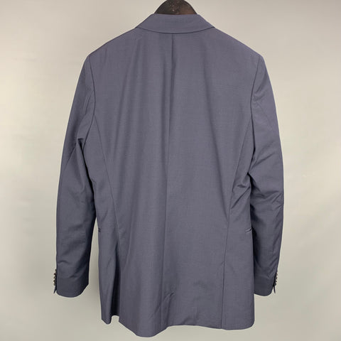 PS by PAUL SMITH Size 38 Regular Navy Dots Wool Notch Lapel Suit