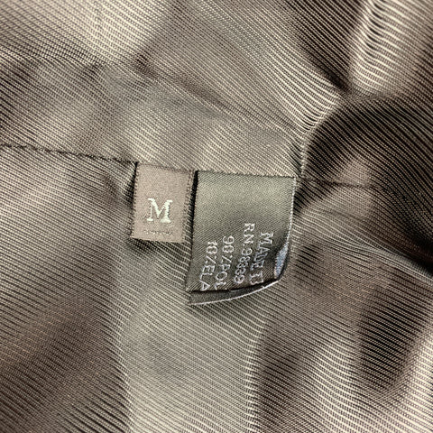 PRADA Size M Sea Foam Polyester Buttoned Car Coat
