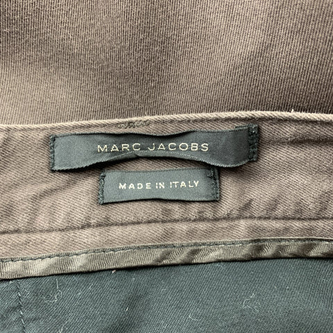 MARC JACOBS Size 36 Brown Cotton Wide Leg Dress Pants