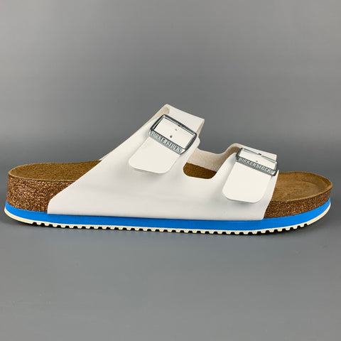 BIRKENSTOCK Size 10 White Tan Cork Sandals