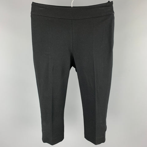 PAUL SMITH Bleu Taille 4 Leggings courts en mélange de rayonne noire
