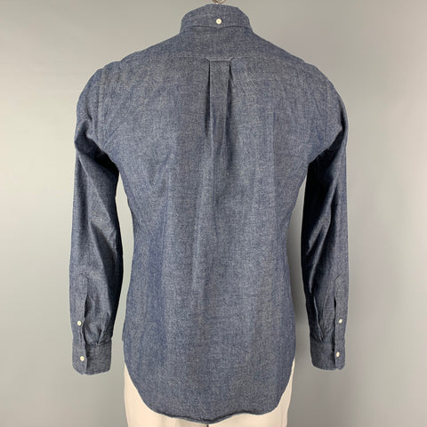 JOURNAL STANDARD Size XL Blue Cotton Patch Pocket Long Sleeve Shirt