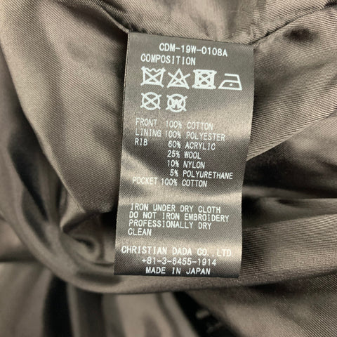 CHRISTIAN DADA FW 19 Size 36 Black Copper Embroidery Cropped Jacket