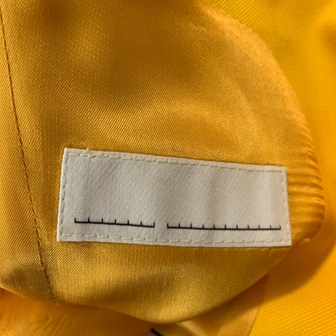 IDENTITÉS ALÉATOIRES Taille 36 Manteau de sport uni jaune noir régulier