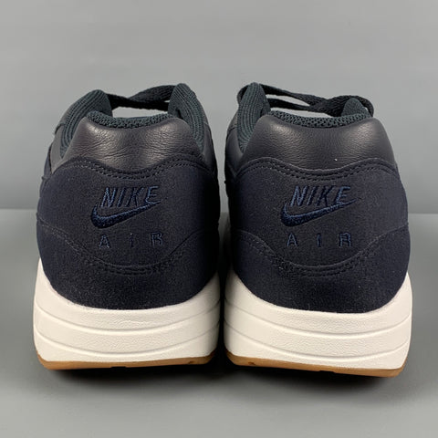 NIKE Size 10.5 Navy Mixed Materials Air Max 1 APC SP Sneakers