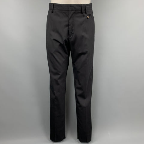 VIVIENNE WESTWOOD MAN James Size 40 Black Wool Notch Lapel Suit