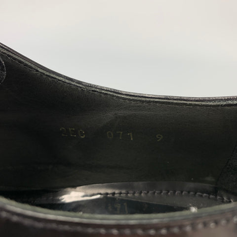 PRADA Size 10 Black Leather Lace Up Dress Shoes