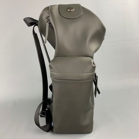 HUNTER Sac à dos en cuir enduit de cuir olive