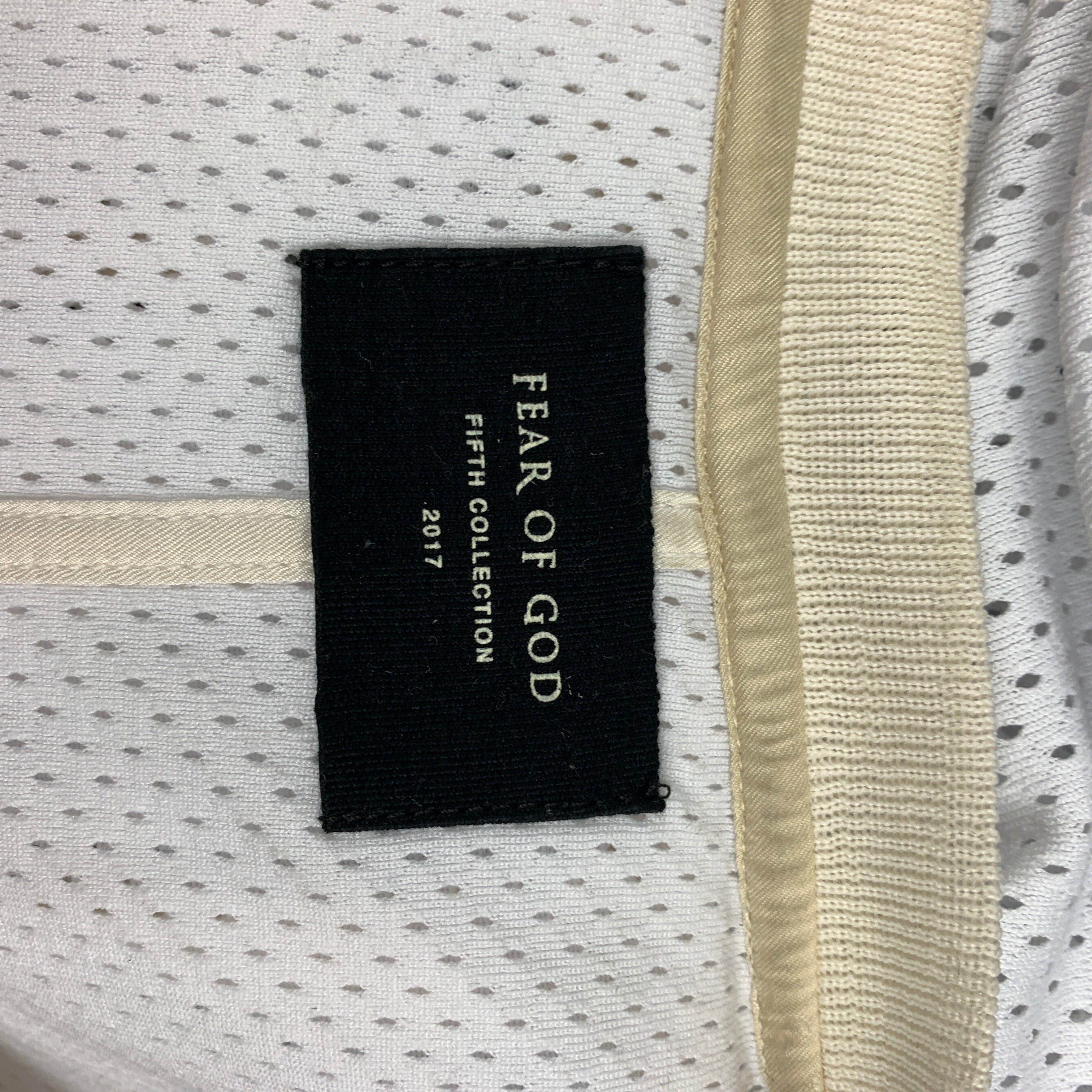 FEAR OF GOD Manuel Fifth Collection Size L/XL White Polyester ...