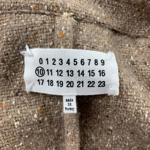 MARTIN MARGIELA Size L Oatmeal Heather Wool Notch Lapel Sport Coat
