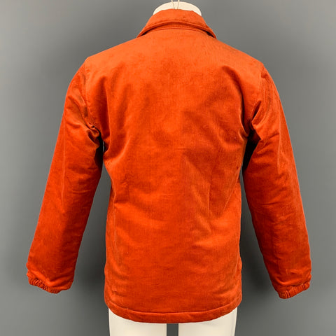 COMME des GARCONS SHIRT Size M Orange Corduroy Cotton Jacket