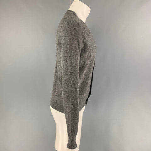 AMI by ALEXANDRE MATTIUSSI Size M Grey Heather Wool V-Neck Cardigan