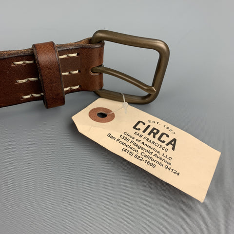 CIRCA Vacchetta Size 38 Brown Leather Belt
