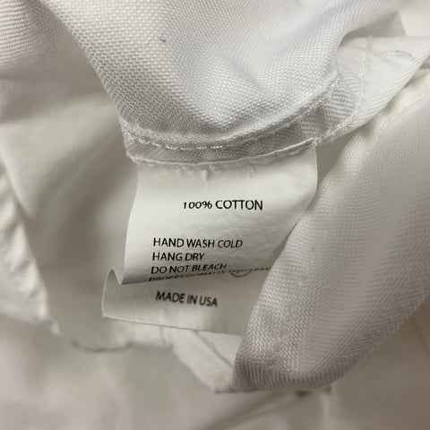 ENGINEERED GARMENTS Size M White Cotton Short Sleeve Shirt