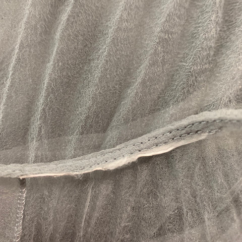 PRADA Size S Beige Green Pleated Double Layer Skirt
