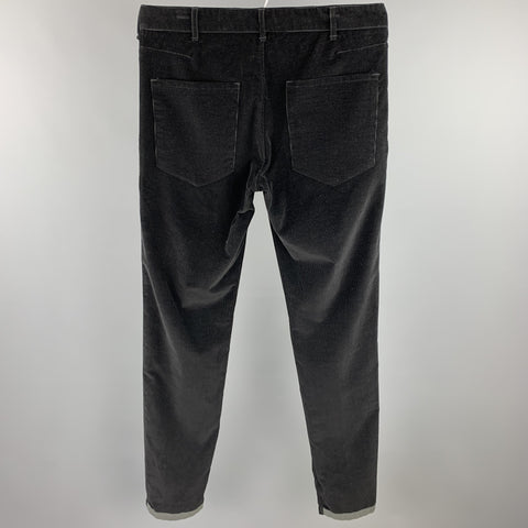 RAG & BONE Size 32 Black Corduroy Button Fly Casual Pants