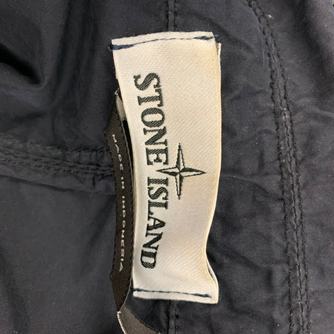 STONE ISLAND Size XL Navy Polyester Polyamide Jacket