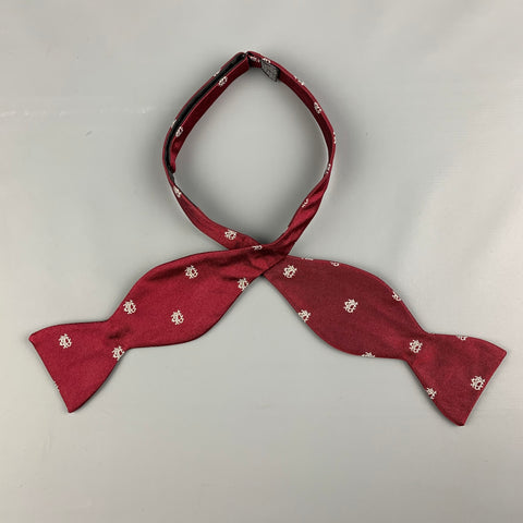 TALLY HO Burgundy Print Silk Tie