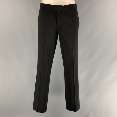 PAUL & JOE Size 34 Black Solid Polyester Wool Shawl Collar Suit