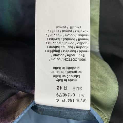 PAUL SMITH Taille 42 Manteau de sport smoking en velours de coton noir