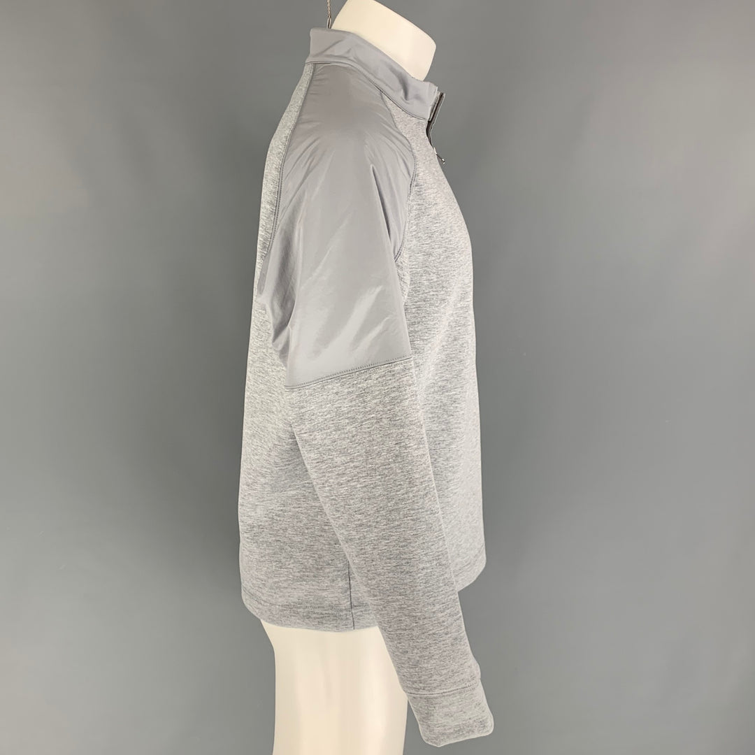 THEORY Size M Grey Heather Polyester Sweatshirt