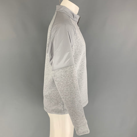 THEORY Size M Grey Heather Polyester Sweatshirt