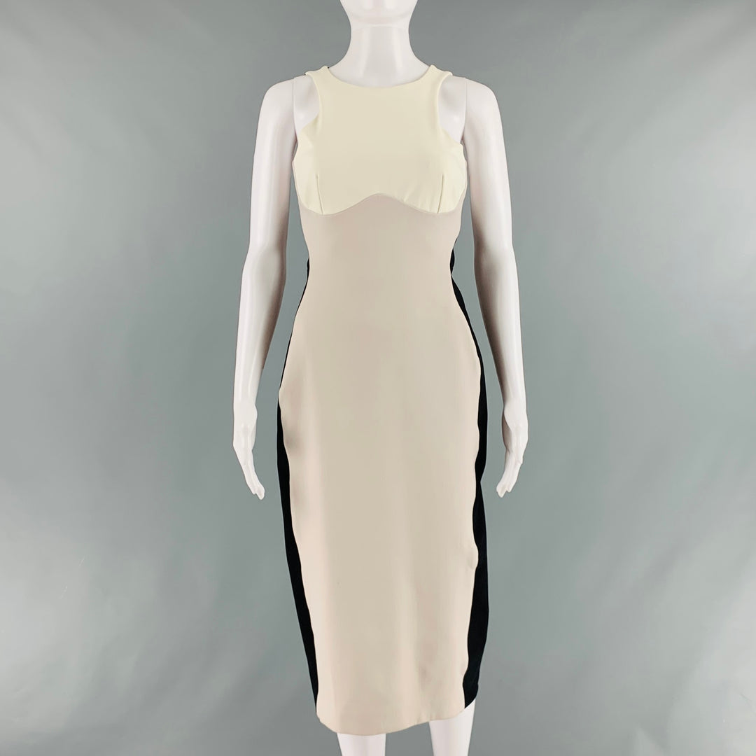 STELLA McCARTNEY Size 6 Black Beige & Cream Polyamide Eastane Color Bl Sui Generis Designer Consignment STELLA McCARTNEY Size 6 Black Beige & Cream Polyamide Eastane Color Bl Sui Generis Designer Consignment