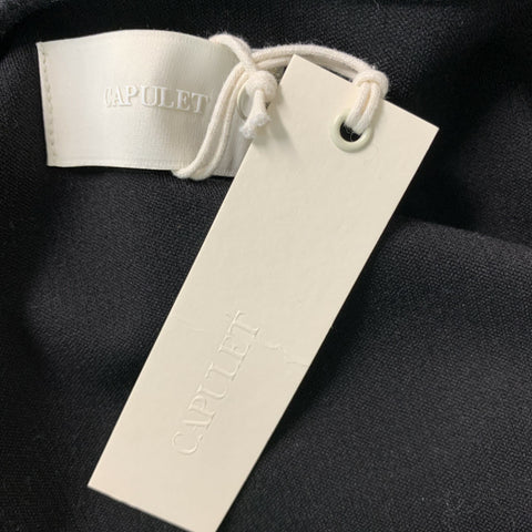 CAPULET Talla S Gris oscuro Traje de cuerpo de mezcla de poliéster acanalado Top casual