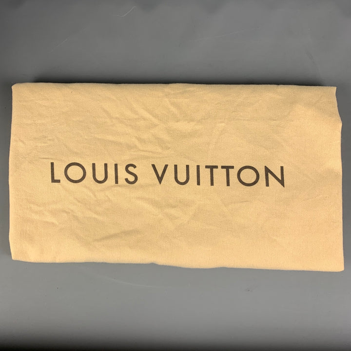 LOUIS VUITTON All Pilot Case  Black Textured Leather Carry-On Roller Luggage Bag