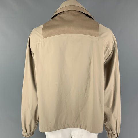 BOYFRIEND'S SHIRT Taille XL Taupe Color Block Veste demi-zippée