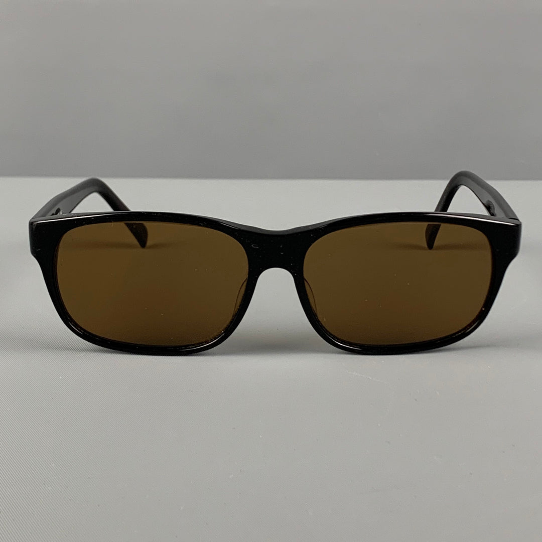 HELMUT LANG Gafas de sol tintadas de acetato negro