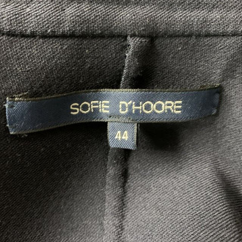 SOFIE D'HOORE Talla 38 Abrigo deportivo azul marino con solapa de muesca sólida