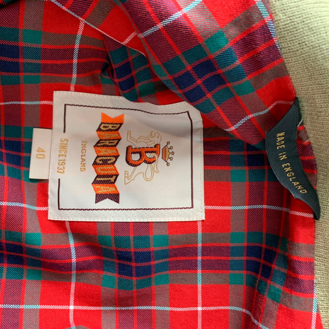 BARRACUDA Size M Khaki Cotton / Polyester Zip Fly Jacket