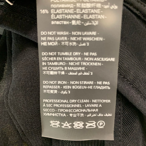 NENSI DOJAKA Taille XS Noir Soie Lyocell Bralette Casual Top
