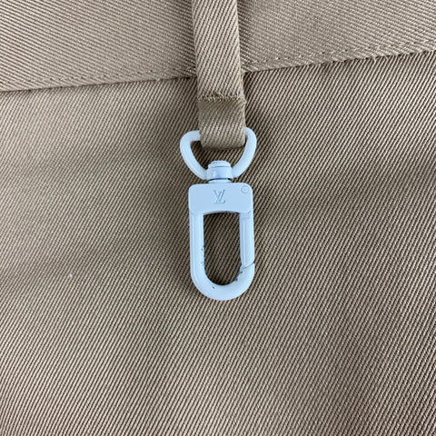 LOUIS VUITTON Size 34 Khaki Solid Cotton  Polyester Zip Fly Dress Pants