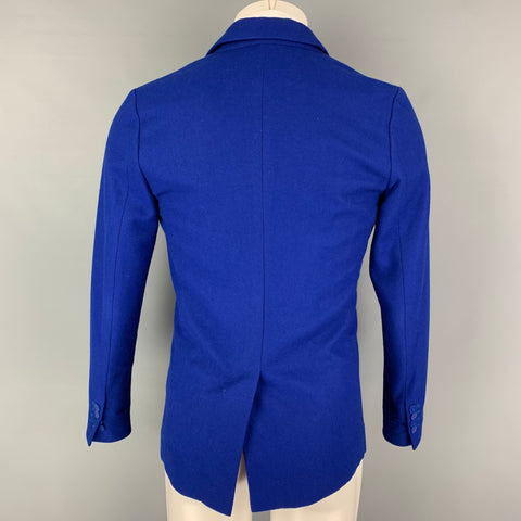 HAN KJOBENHAVN Size S Blue Royal Blue Notch Lapel Sport Coat