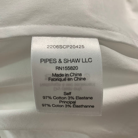 VERONICA BEARD Size 2 White Cotton Elastane Shirt dress Dress