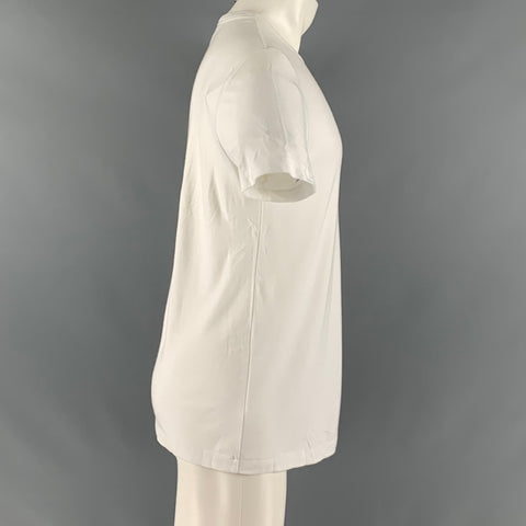 THEORY Size M White Tencel Jersey T-shirt