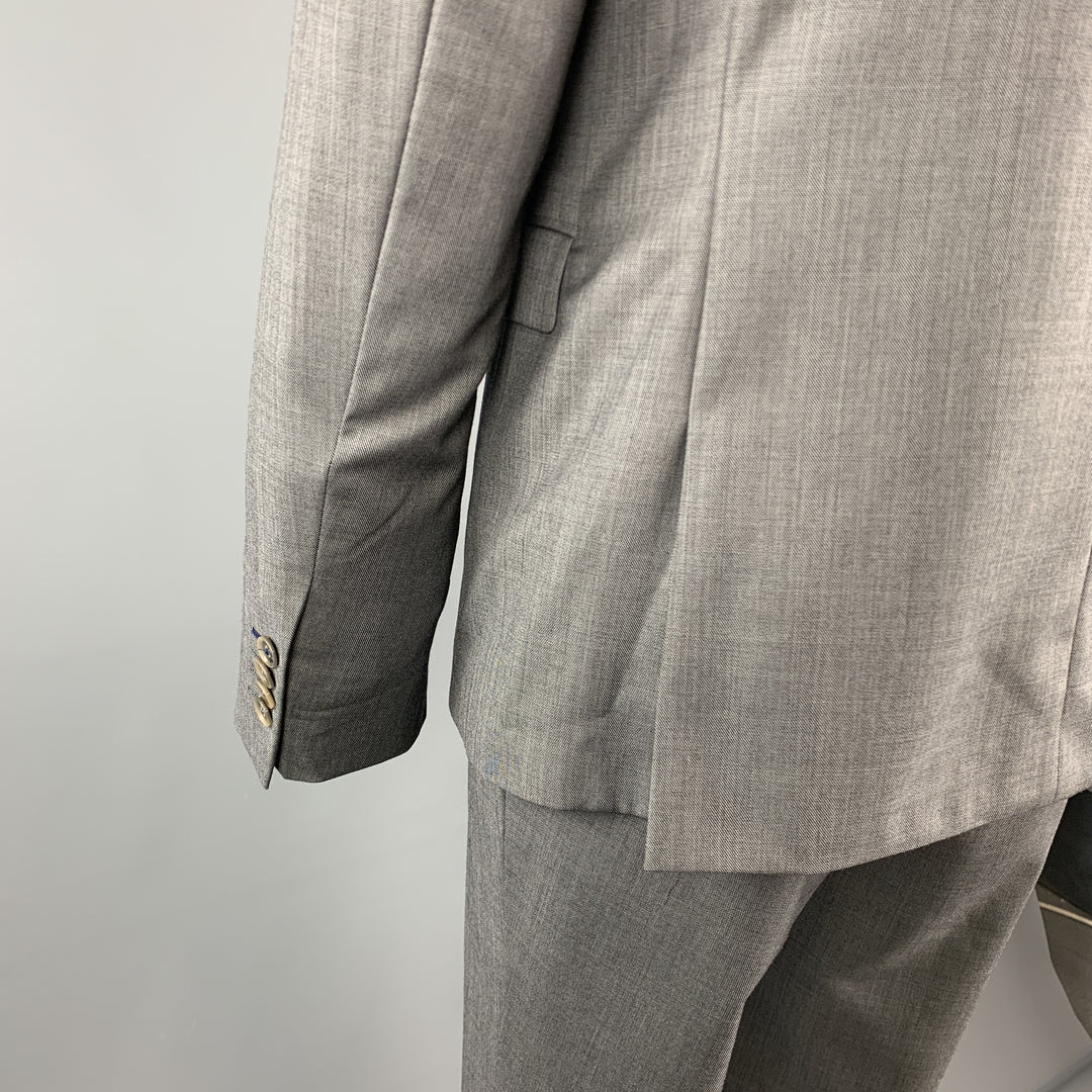 SAND Size 44 Gray Acetate / Viscose Notch Lapel 36 x 32 Suit