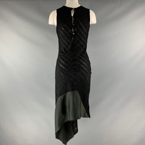 JOHN RICHMOND Size XS  Black Jacquard Dress