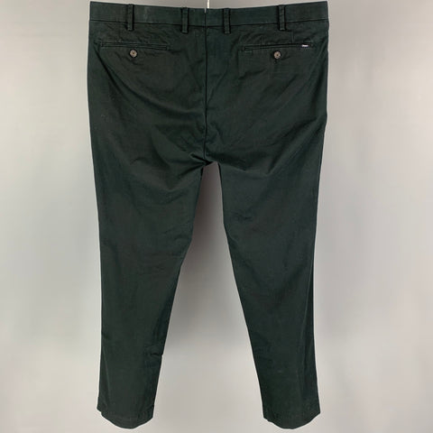 POLO by RALPH LAUREN Size 38 Black Cotton Slim Fit Casual Pants