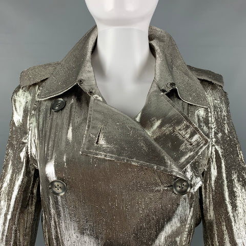 BURBERRY PRORSUM Taille S Trench métallisé argenté