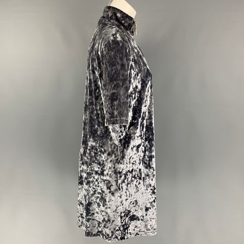 MARC JACOBS Minivestido de poliéster metalizado gris oscuro talla 4