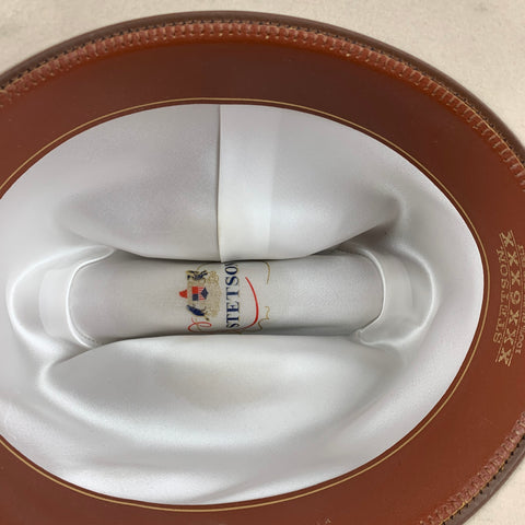 STETSON Tamaño 7.5 Sombrero de vaquero de fieltro de piel marfil gama 6X