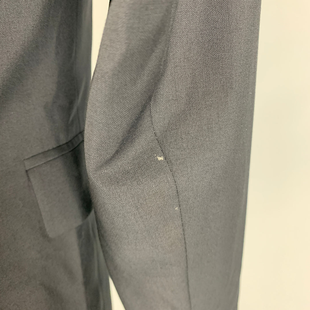 J. LINDEBERG Size 36 Black Wool Notch Lapel Sport Coat