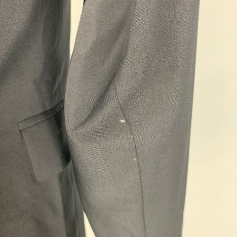J. LINDEBERG Size 36 Black Wool Notch Lapel Sport Coat